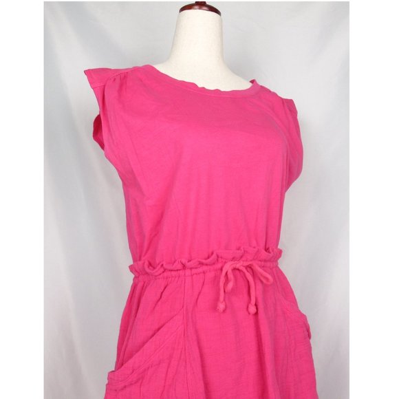 Like New 🌸 Daily Practice Anthropologie Everyday Tee Dress Raspberry Rose SP - Picture 4 of 10